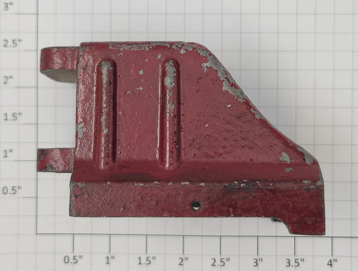 Lionel 025-14 Lionel Prewwar Red Painted Track Bumper with Missing Bulb & Cover