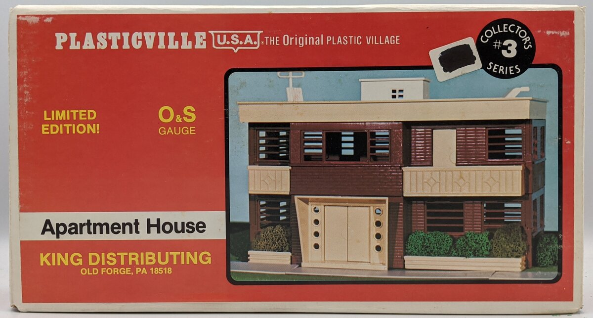 Plasticville 501 O Apartment House Red Building Kit