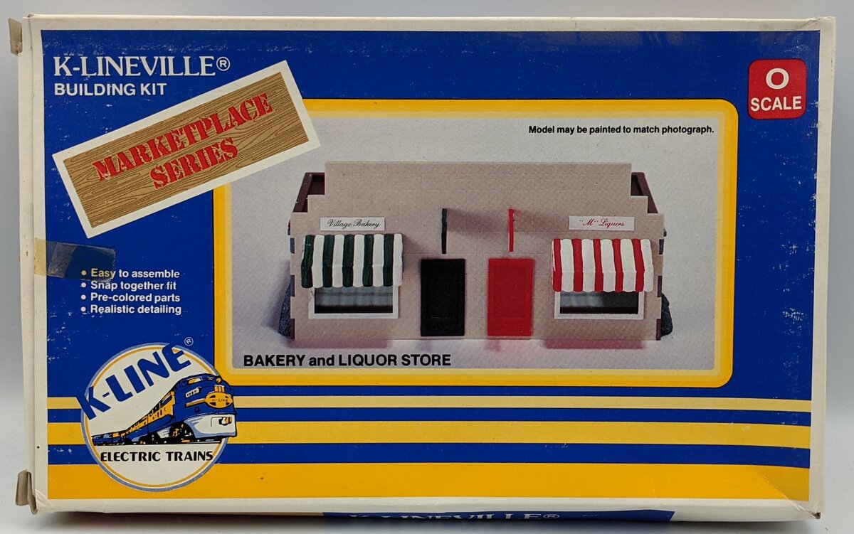 K-Line K-4104 O Scale Marketplace Series Bakery and Liquor Store Building Kit
