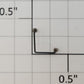 S-Helper 652-M001R1-BK Reefer Black Metal Roof Top Hatch Corner Rail
