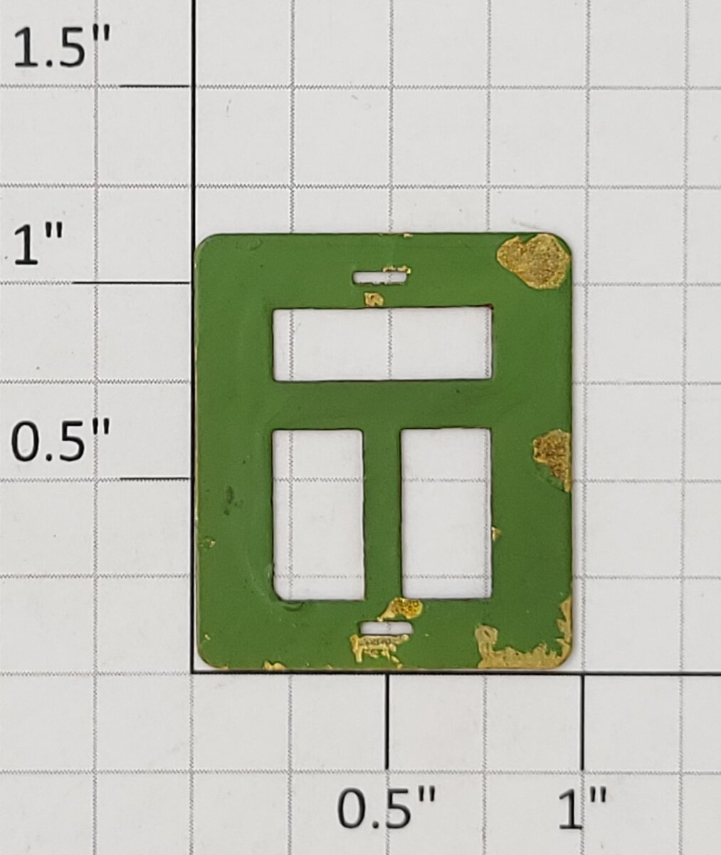 Lionel 332-4  Green Window Frame Insert Fits #332 Lionel Baggage Car