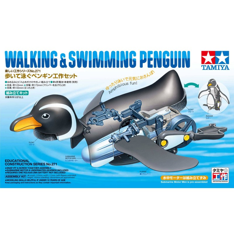 Tamiya 70271 Walking and Swimming Penguin