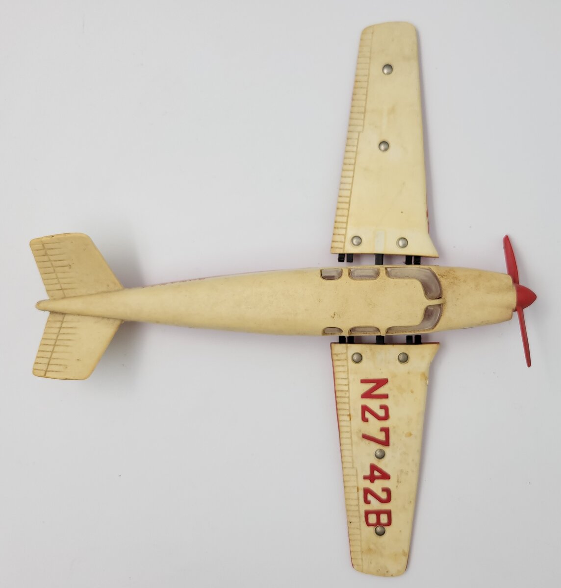 Lionel 6800-60 O Gauge White Over Red Bonanza Airplane Complete