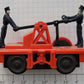 Lionel 6-18401 O Gauge Orange Operating Hand Car with Figures