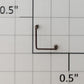 S-Helper 652-M001R1-DW Reefer Dark Walnut Metal Roof Top Hatch Corner Rail