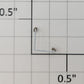 S-Helper 652-M001R1-W Reefer White Metal Roof Top Hatch Corner Rail