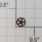S-Helper 656-04-06-B Reefer Plastic Brown Brake Wheel