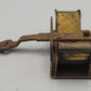 American Flyer 4021-10 Wide Gauge Gray Receiver Bracket w/ Brass Steps & Coupler