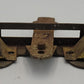 American Flyer 4021-10 Wide Gauge Gray Receiver Bracket w/ Brass Steps & Coupler
