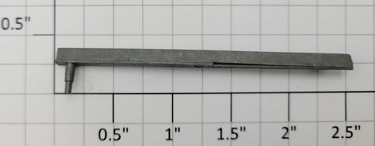 S-Helper 659-15-02 Zinc Left Curve Point Rail