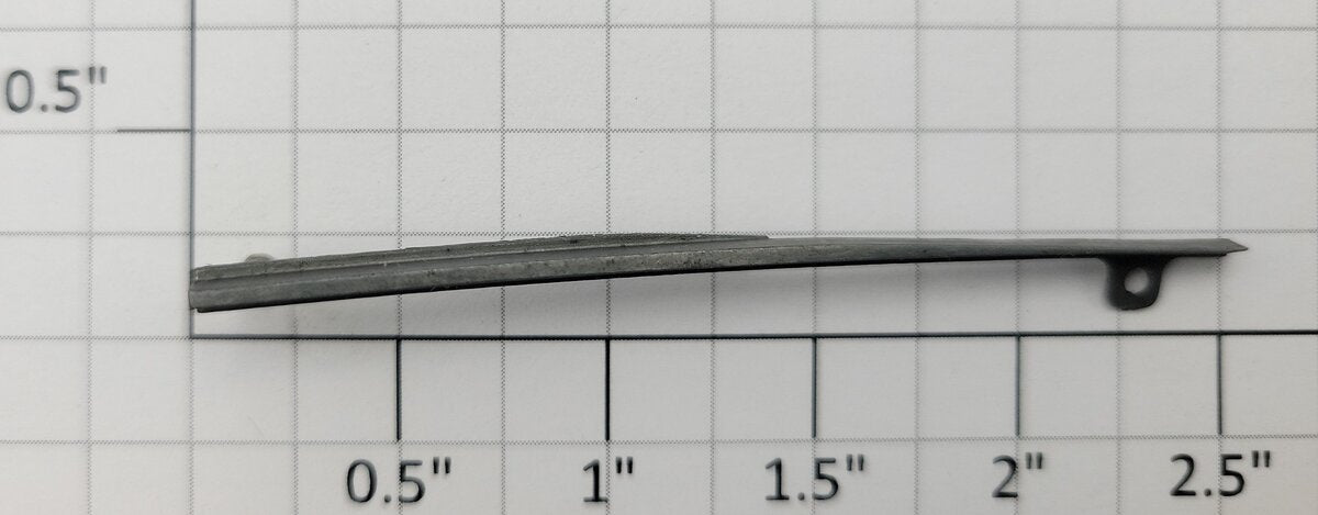 S-Helper 659-15-04 Zinc Right Curve Point Rail
