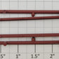 S-Helper 652-04-04-B Brown Bottom Door Guide Sprue (Set of 2)