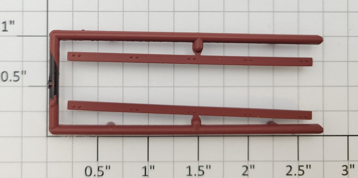 S-Helper 652-04-04-B Brown Bottom Door Guide Sprue (Set of 2)