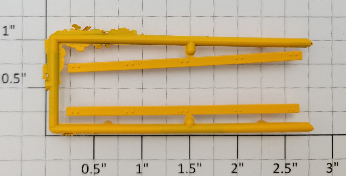 S-Helper 652-04-04-Y Yellow Bottom Door Guide Sprue (Set of 2)
