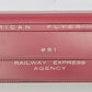American Flyer PA10089X Red Baggage Car Railway Express Shell #951 - Damaged