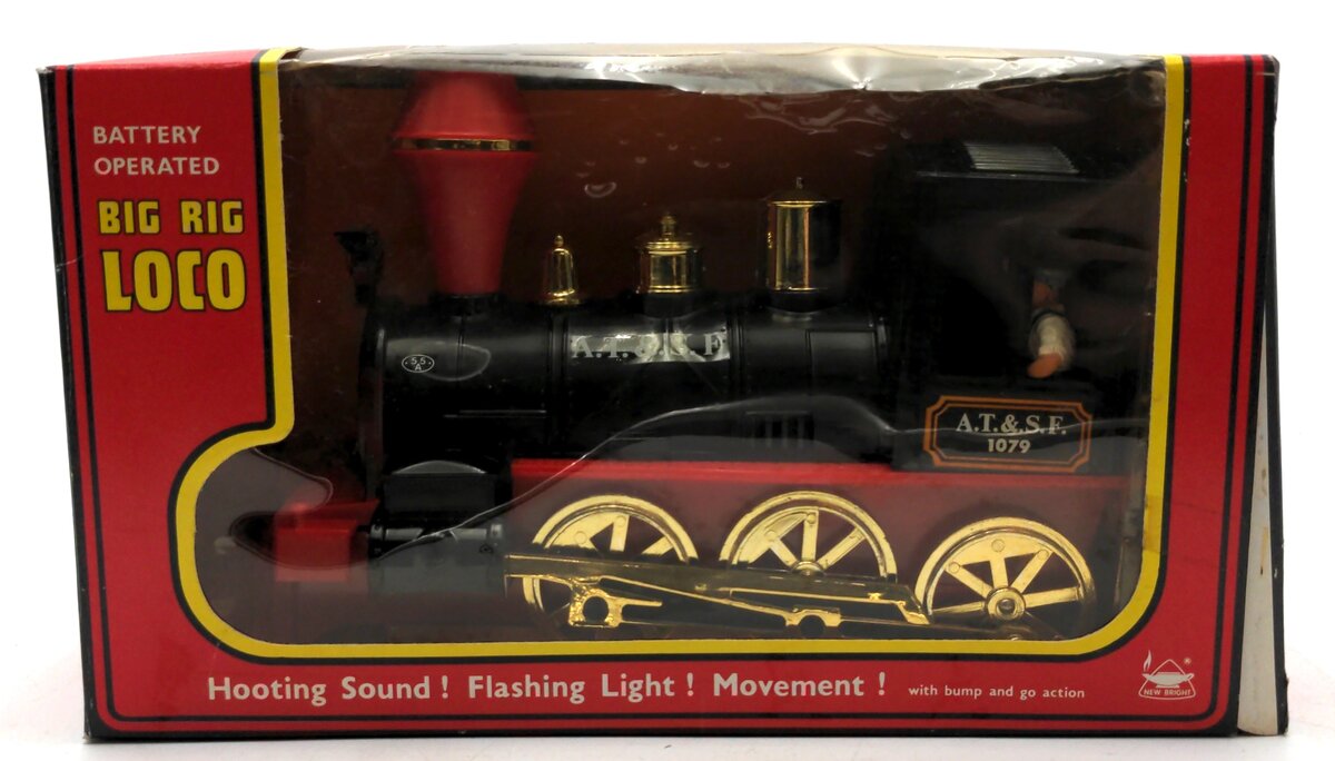New Bright 2079 G Scale Battery Operated AT&SF Big Rig Loco
