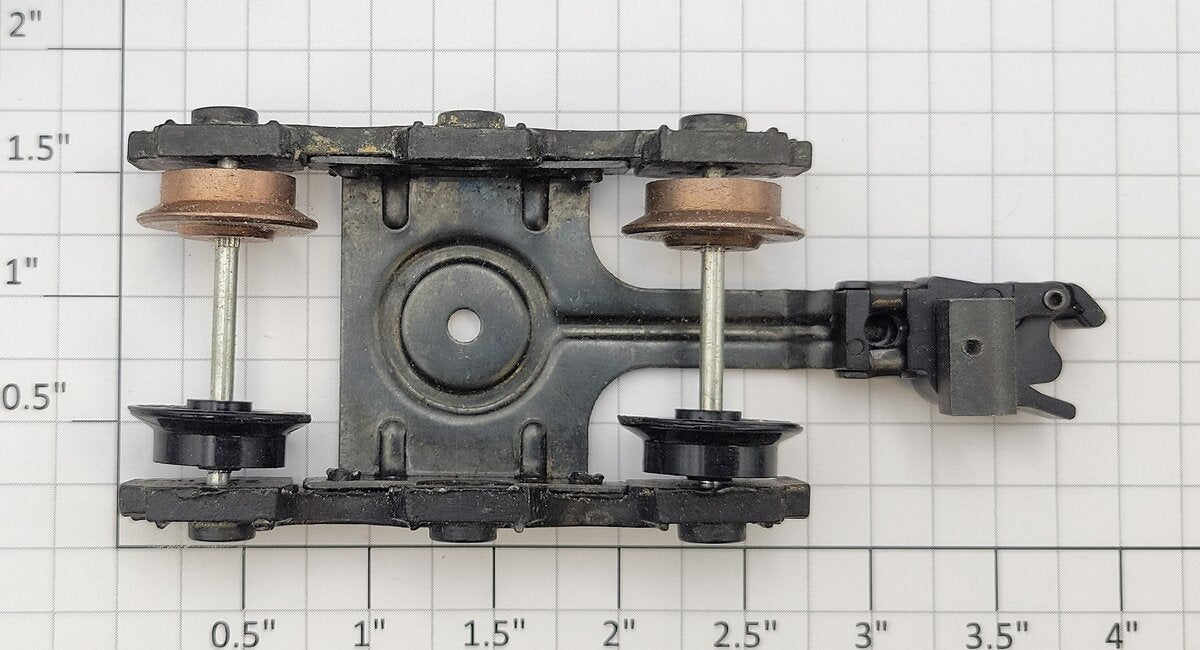 American Flyer 944-4 Crane 4-Wheel Truck Assembly with Knuckle Coupler