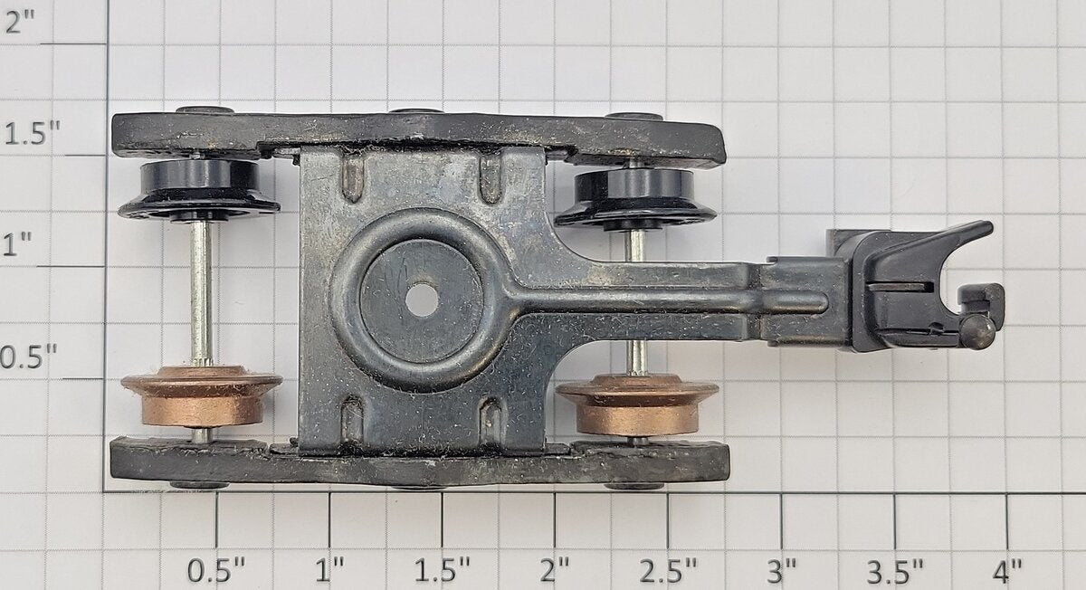 American Flyer 944-4 Crane 4-Wheel Truck Assembly with Knuckle Coupler