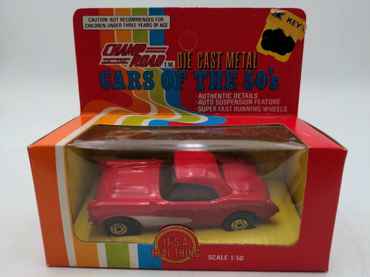 Kmart 1977 Champ of the Road 1:50 Red 1950's Chevrolet Corvette