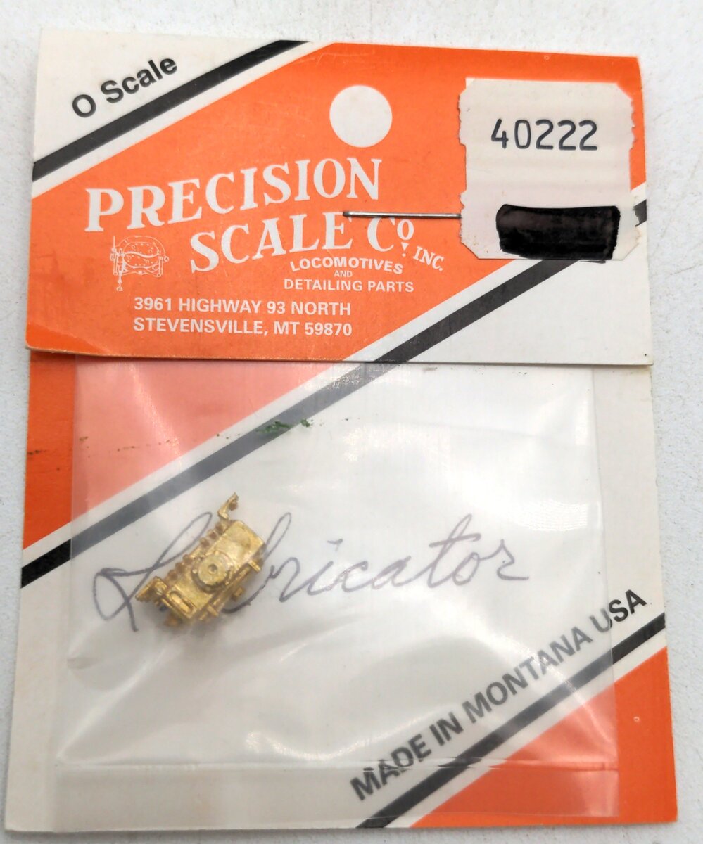 Precision Scale Co. 40222 O Scale Mechanical Lubricator