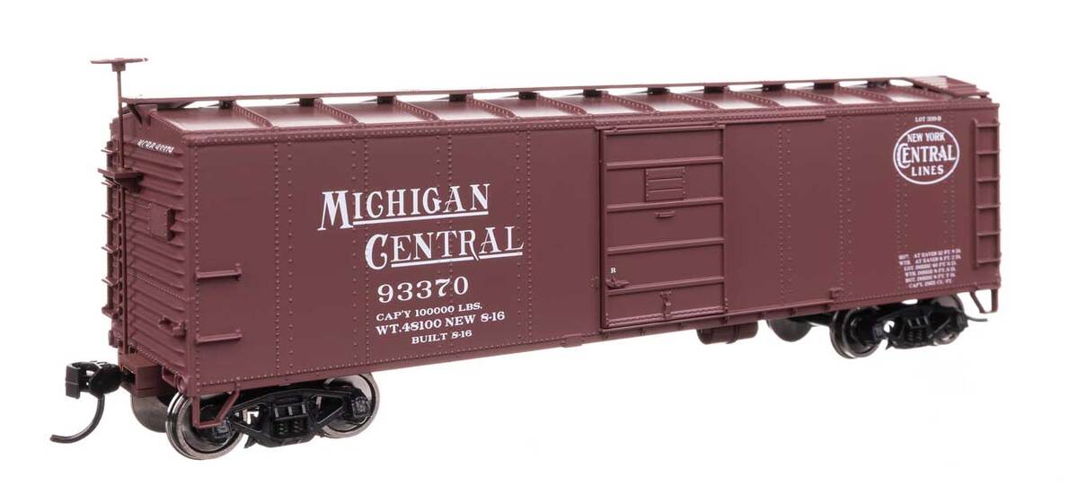 Walthers 910-41057 HO NYC/MC 40' Steel Boxcar with Murphy Ends RTR #93370