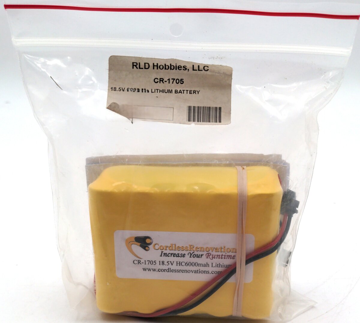RLD Hobbies, LLC CR-1705 G Scale 18.5V 6000 Ma Lithium Battery