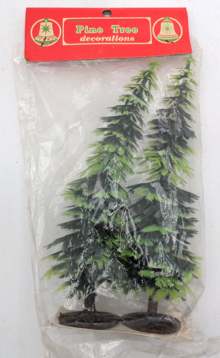 Commodore 4307C Plastic Pine Trees (Pack of 2)