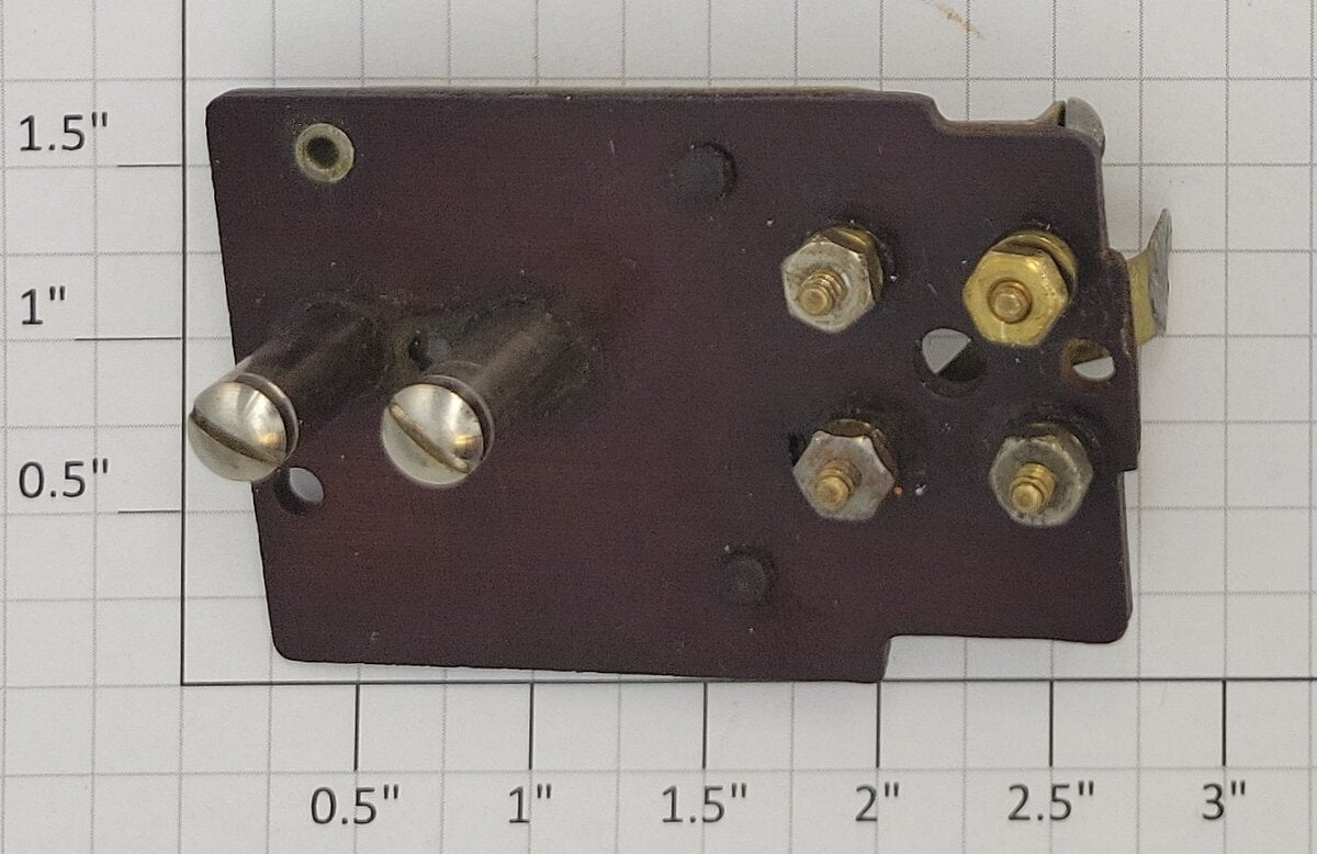 Lionel 400E-122 Bild-A-Loco Brush Plate After 1937 with Brush Tubes and Caps