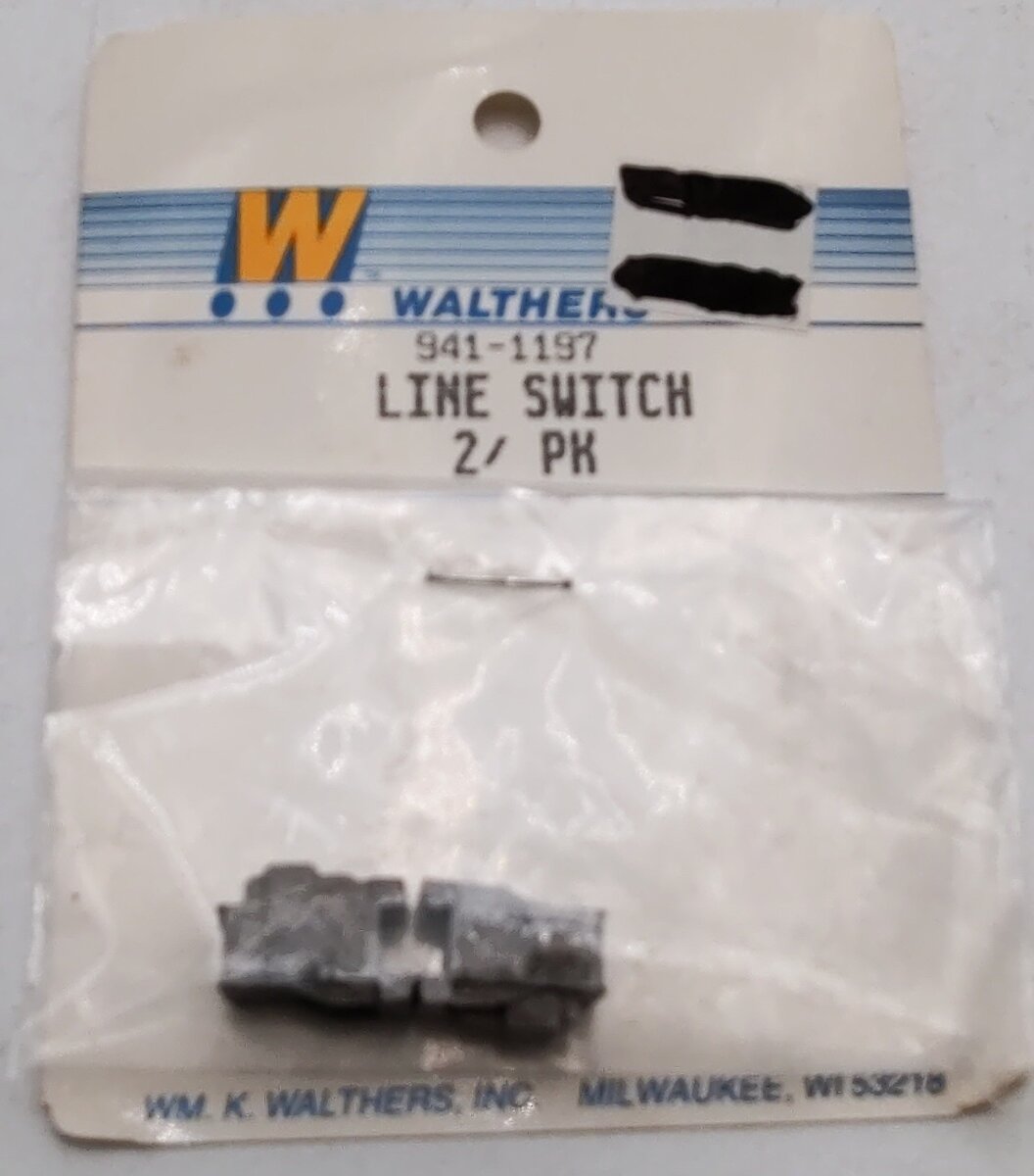 Walthers 941-1197 HO Scale Line Switch North Shore 2 Pcs