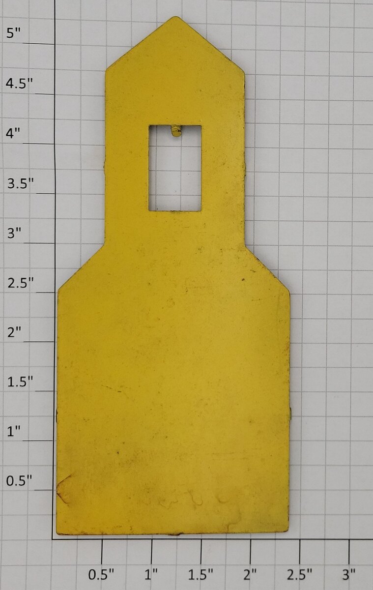 Lionel 97-17 Yellow Coal Loader House Panel with Some Rust