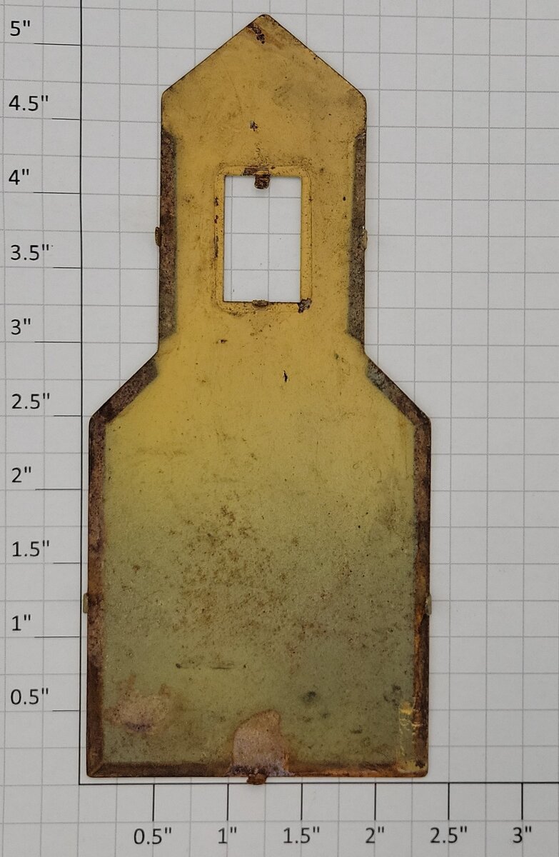 Lionel 97-17 Yellow Coal Loader House Panel with Some Rust