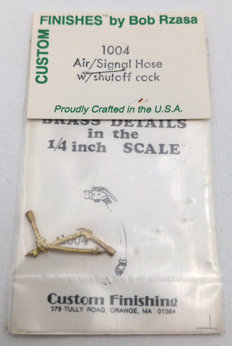 Kemtron 1004 HO Scale Air Signal Hose with Shutoff Valve