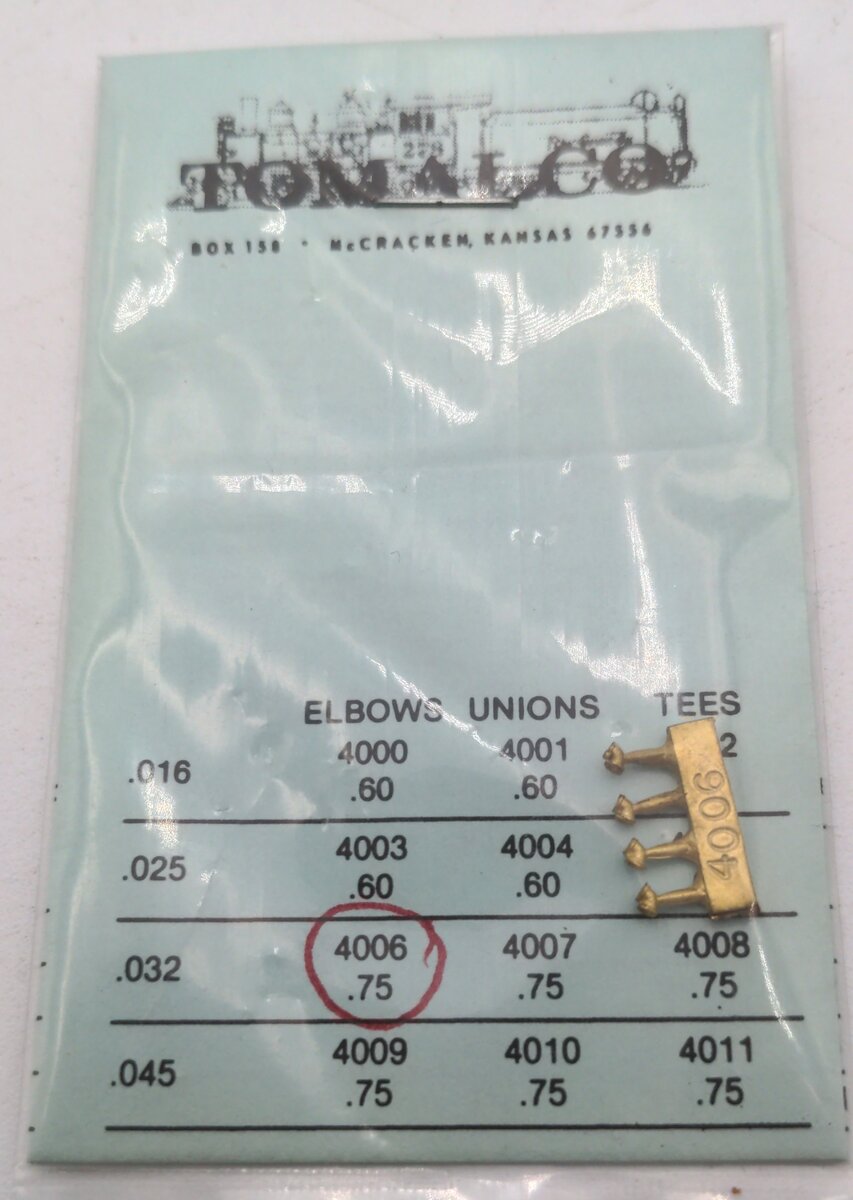 Tomalco Elbow #4006  0.032" Diameter Cast Brass 90° Pipe Elbow