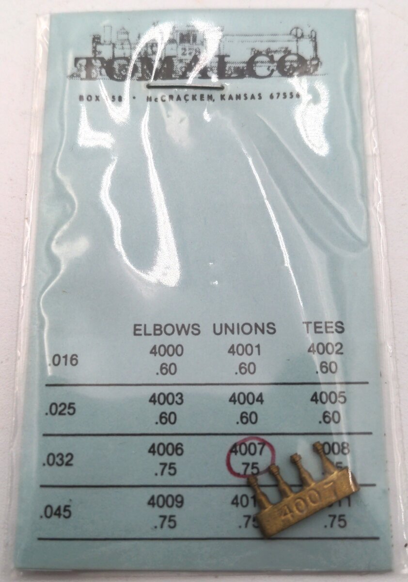 Tomalco 4007 Union 0.032