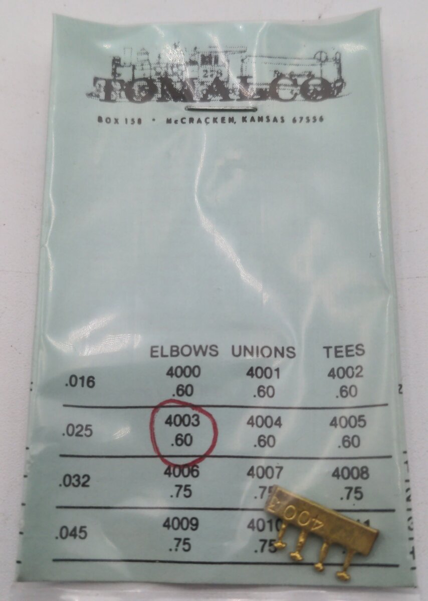 Tomalco 4003 Elbow .025