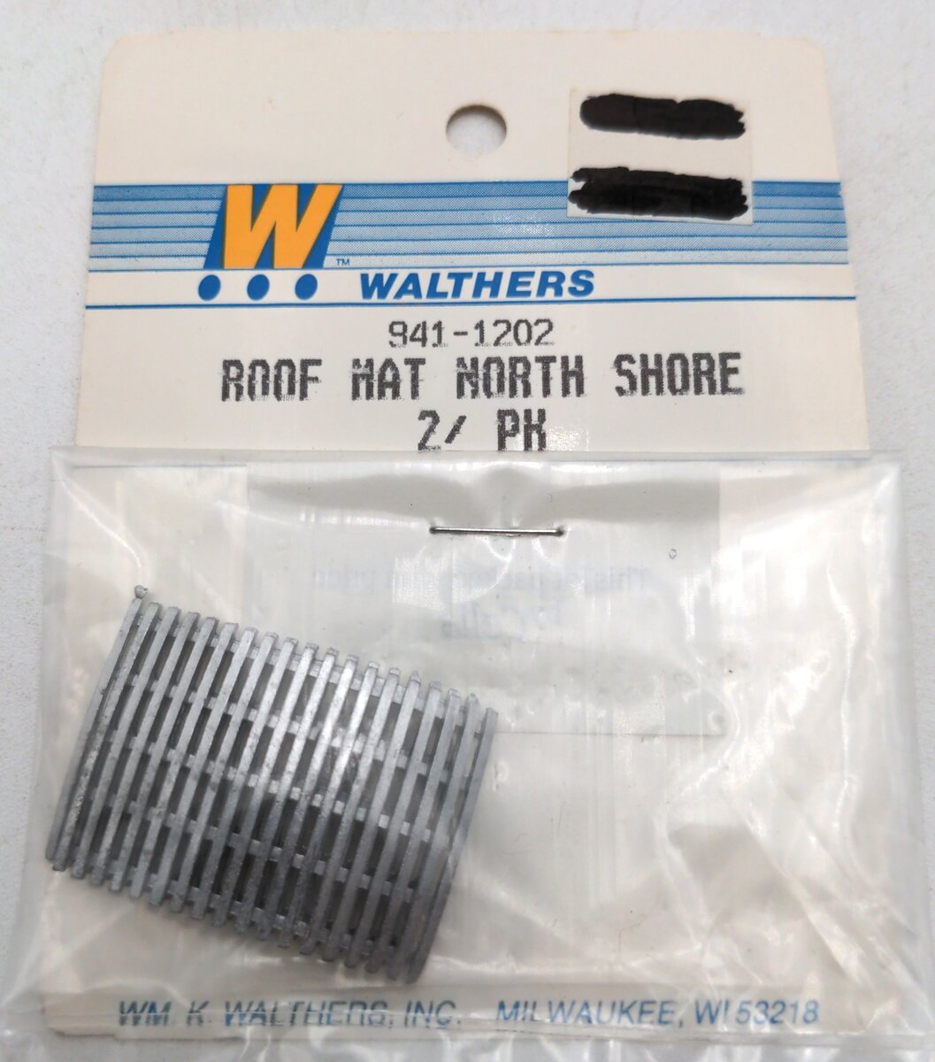 Walthers 941-1202 HO Scale North Shore Roof Hat 2 Pcs