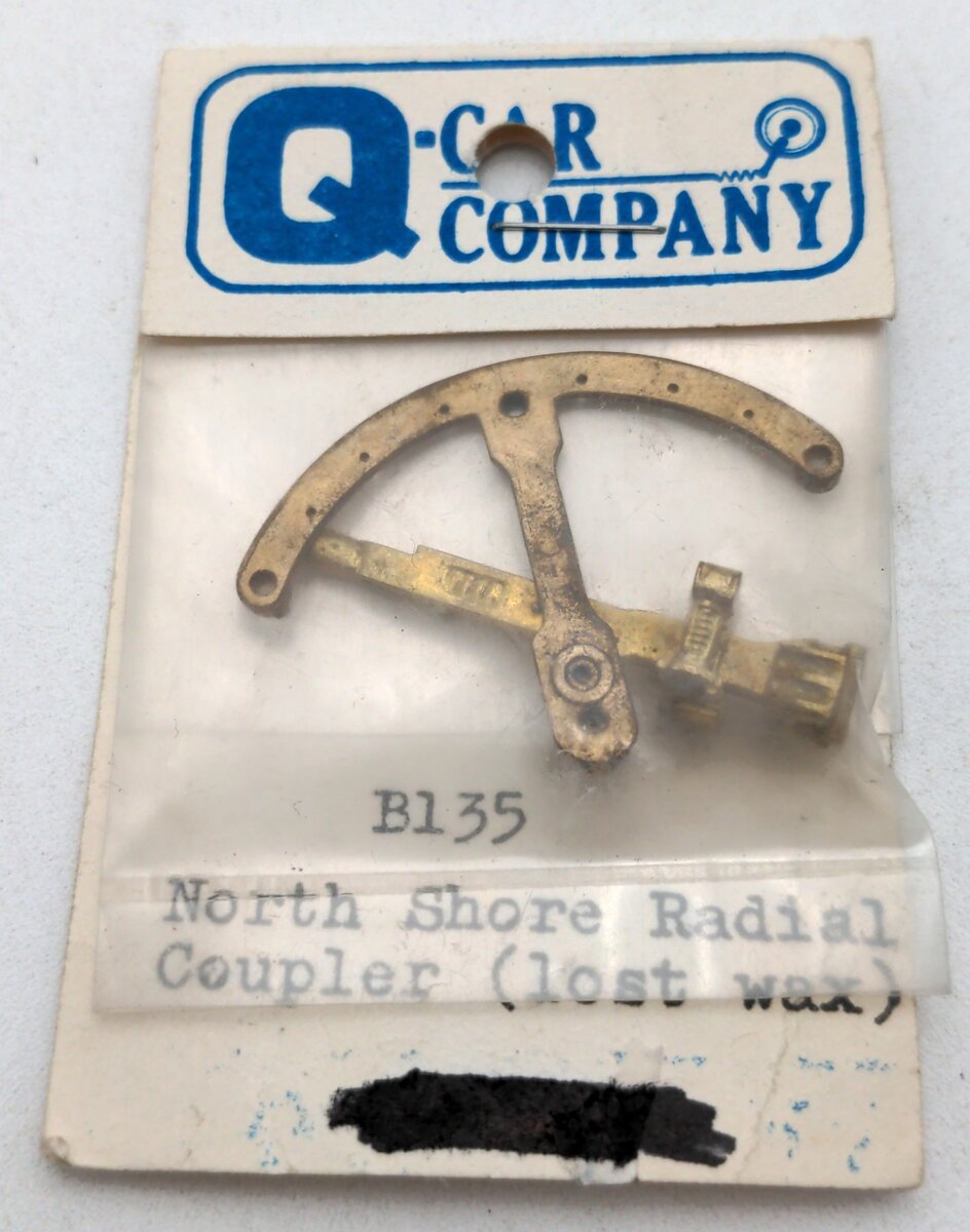 Q-Car Company B135 O Scale North Shore Radial Coupler