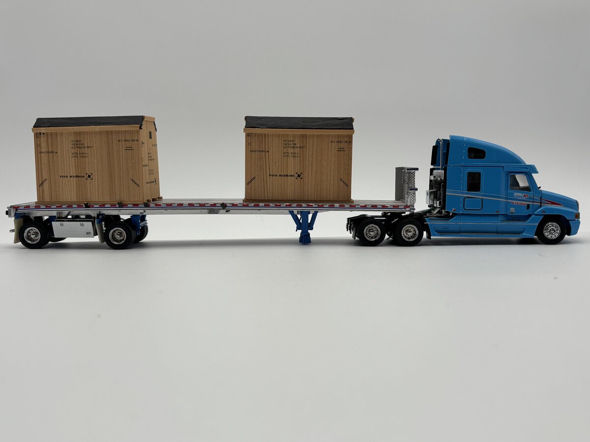 Sword Models 1:50 Scale ATS Freightliner Tractor w/East Flatbed & Shed Load