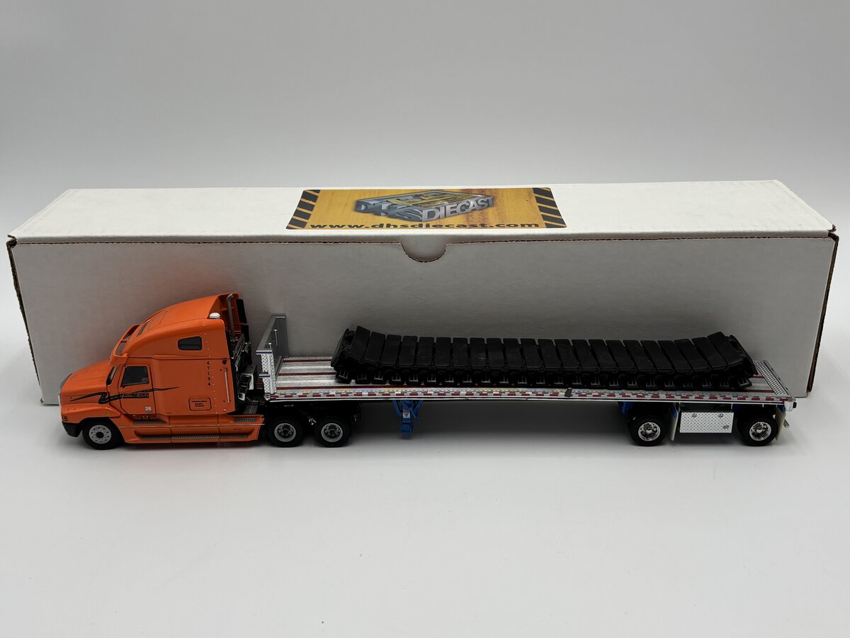 Sword Models 1:50 Scale Schneider Freightliner w/Flatbed Trailer & Track