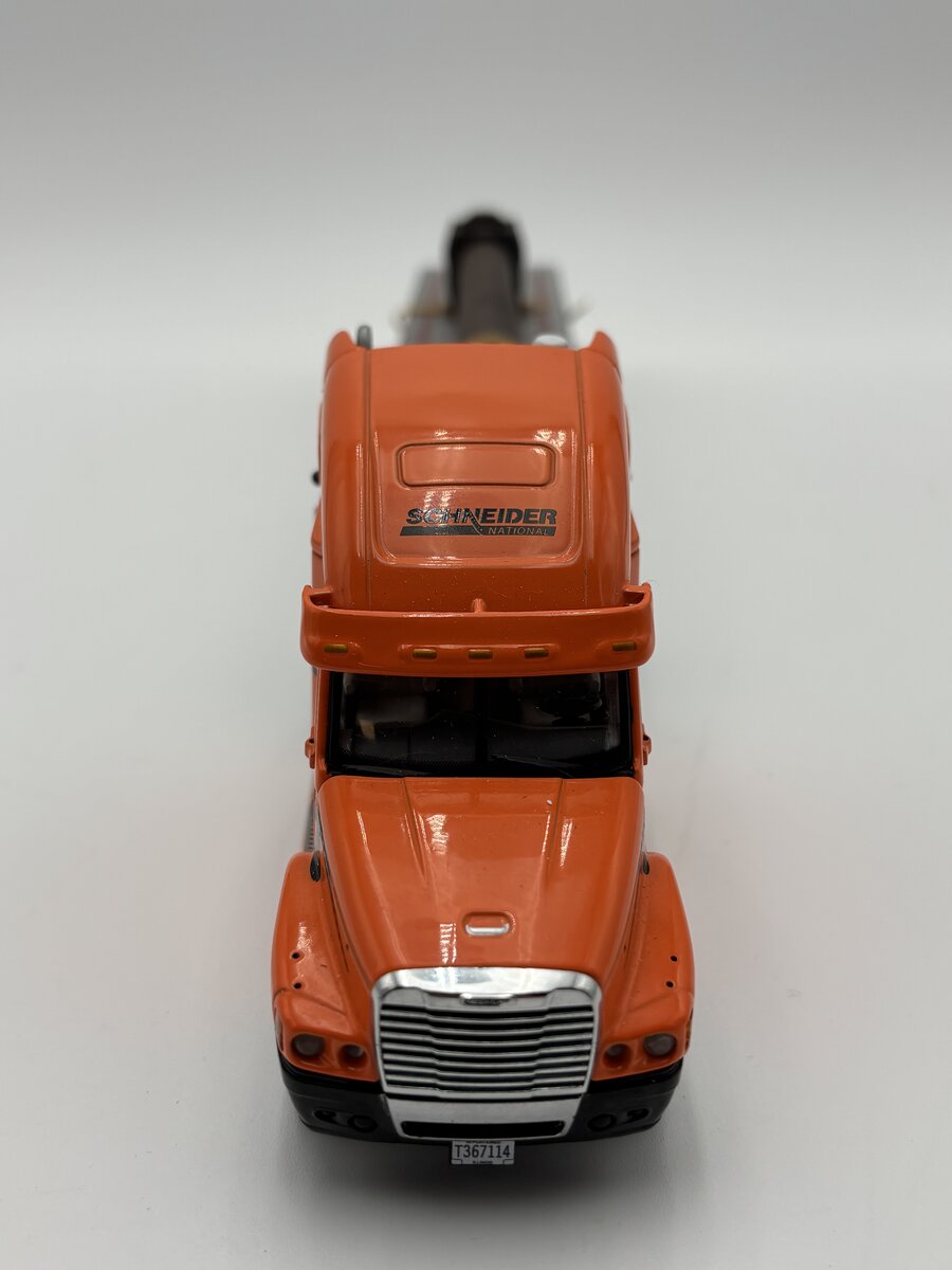Sword Models 1:50 Scale Schneider Freightliner w/Flatbed & Steel Pipe Load