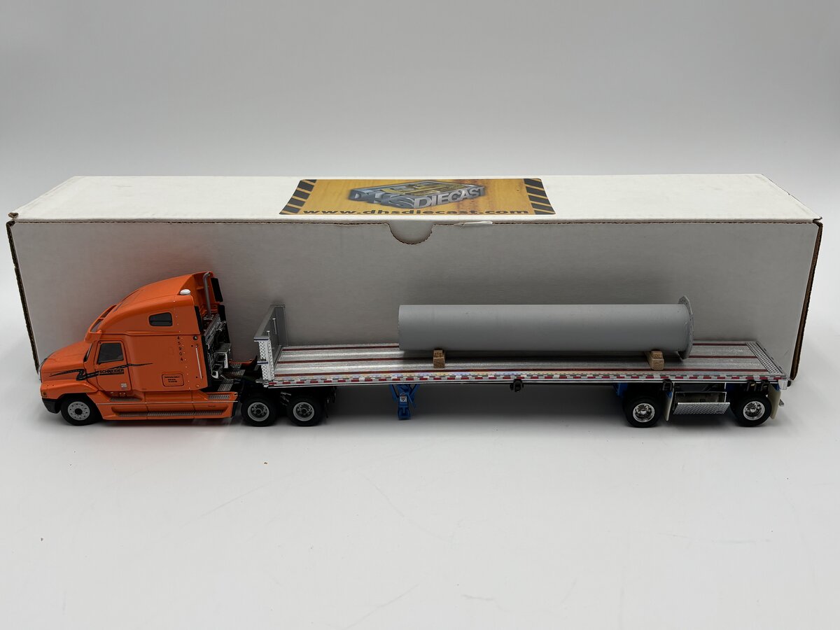 Sword Models 1:50 Scale Schneider Freightliner w/Flatbed & Pipe Load