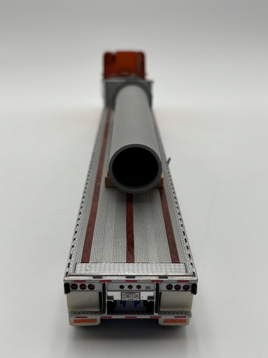 Sword Models 1:50 Scale Schneider Freightliner w/Flatbed & Pipe Load