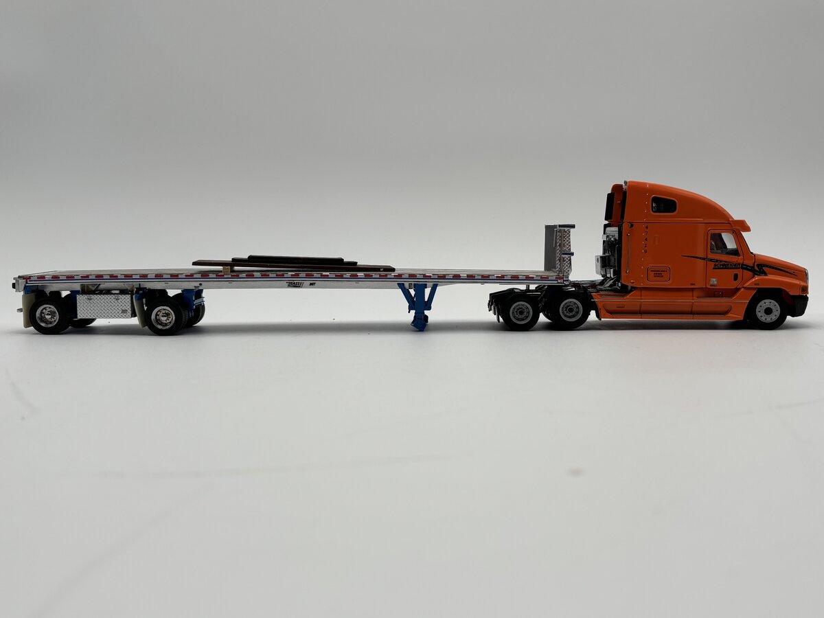 Sword Models 1:50 Scale Schneider Freightliner w/Flatbed & Small Sheet Load