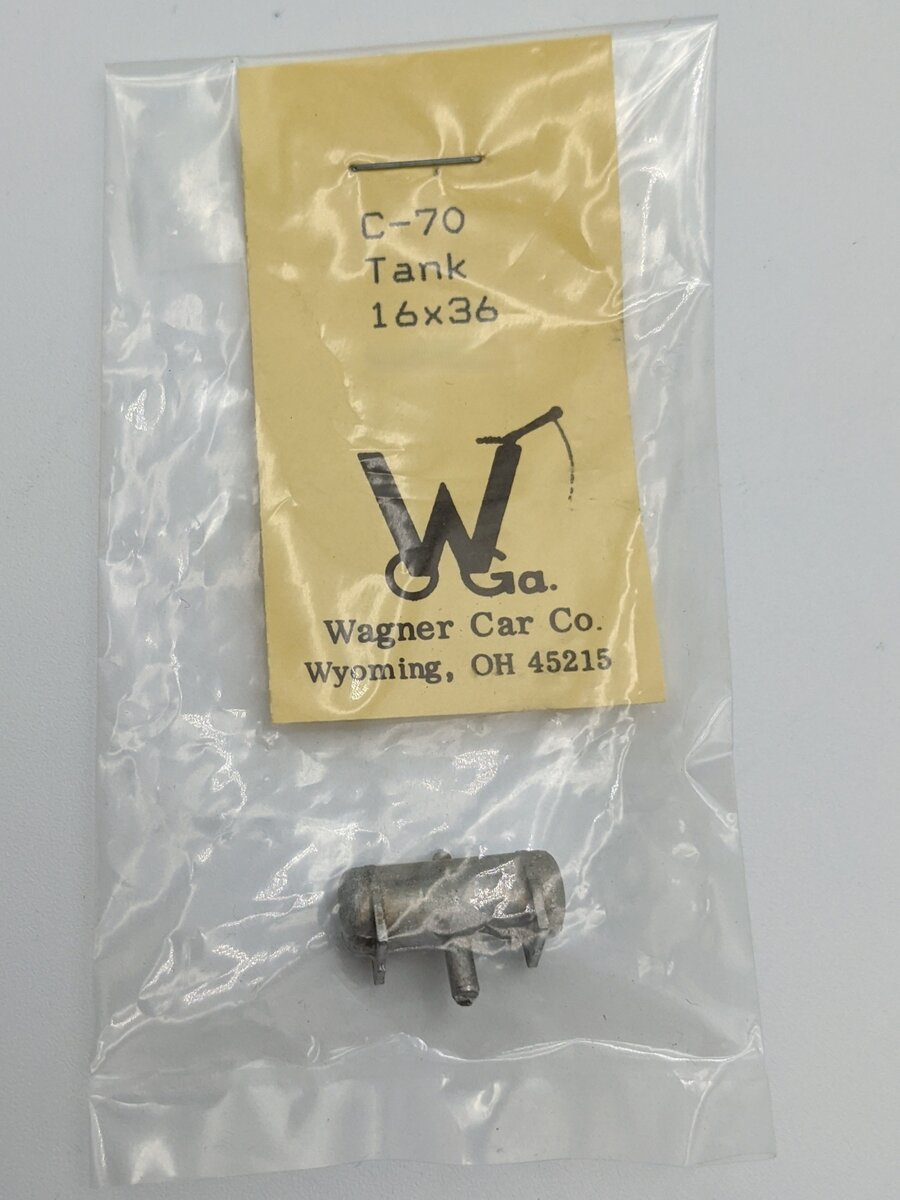 Wagner Car Co. C-70 O Scale Air Tank