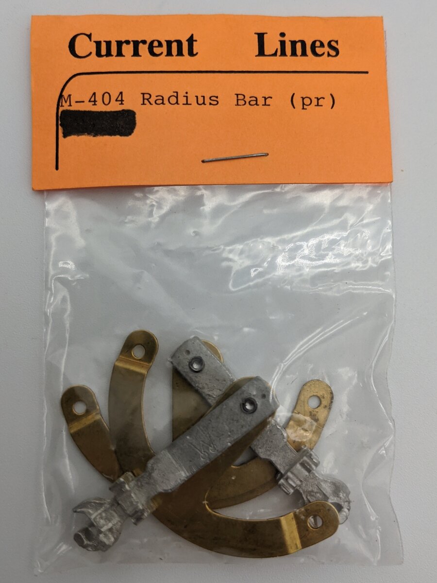 Current Lines M-404 O Scale Radius Bar 2 Pcs