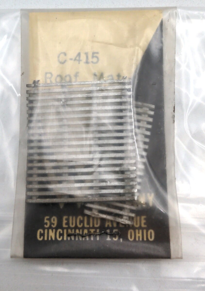 Wagner Car Co. C-415 O Scale Roof Mat