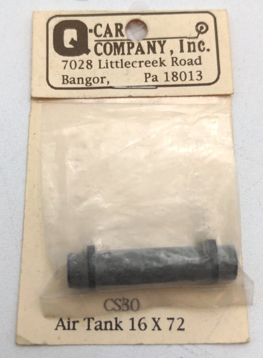 Q-Car Company CS30 O Scale Air Tank 16x72