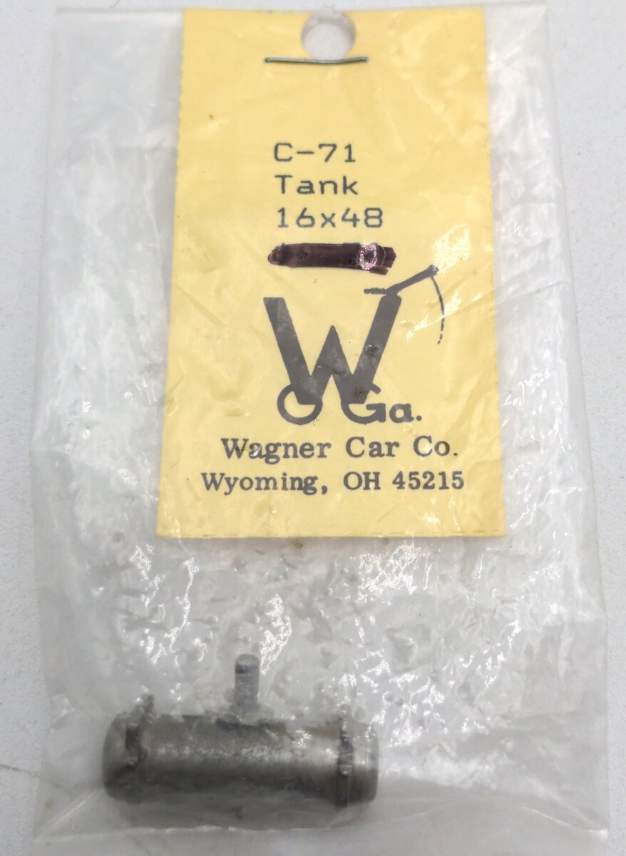 Wagner Car Co. C-71 O Scale Tank 16x48