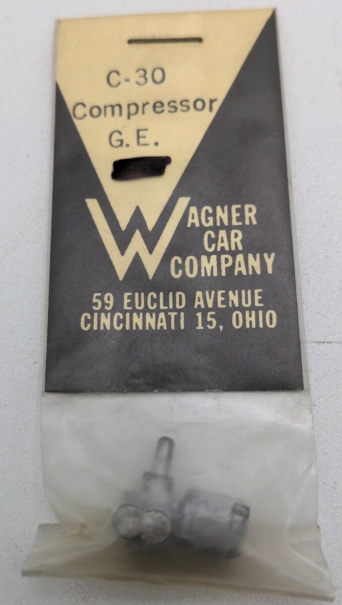 Wagner Car Co. C-30 O Scale G.E. Compressor