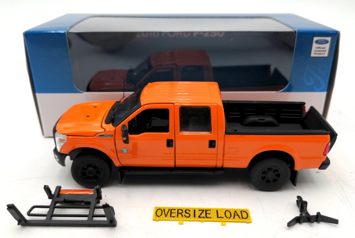 Sword Models SW1200-DOT 1:50 Scale 2016 Ford F-250 Pickup Truck (Orange)